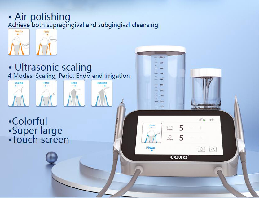 YUSENDNET COXO PT MASTER Dental Scaler and Air Polisher Air Flow Machine